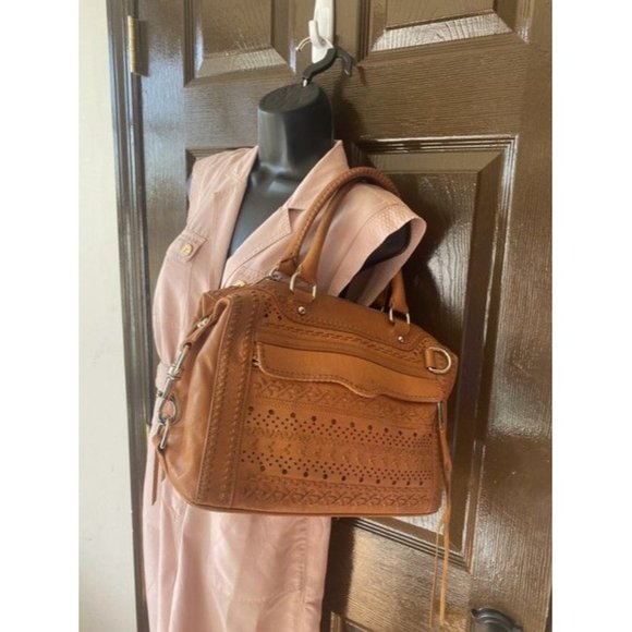 Rebecca Minkoff Weave Tassle Tan Leather Shoulder Bag - Picture 11 of 12